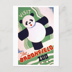  WPA-Poster voor Brookfield Zoo Chicago Briefkaart
