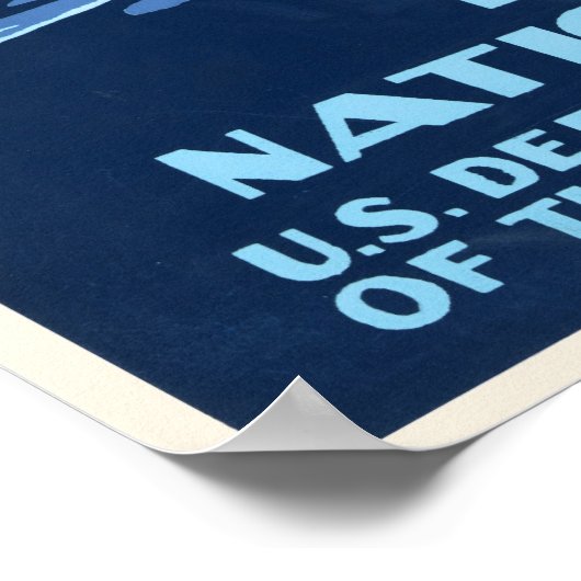 WPA-Poster voor het nationale park van Yellowstone Poster (Hoek)