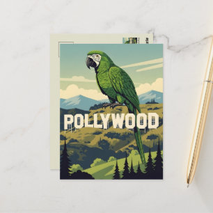 WPA stijl Hollywood parodie Briefkaart