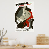 WPA SYPHILIS POSTER c. 1938 (Cuisine)