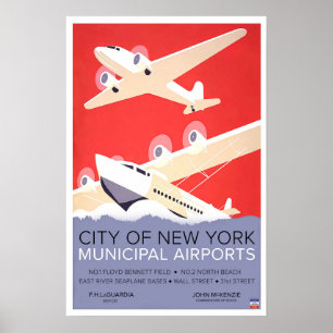 WPA van de luchthaven van New York Poster