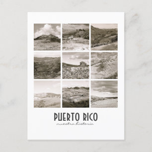 WPA Vintage Collage Puerto Rico Briefkaart
