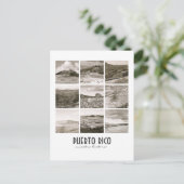 WPA Vintage Collage Puerto Rico Briefkaart (Staand voorkant)