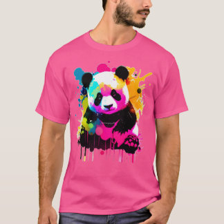 wpap spalsh kleurrijke panda t-shirt
