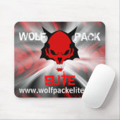 wpbg, wp_gryhead_transPNG, WOLF, PACK, ELITE, w... Muismat (Met muis)