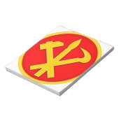 WPK-Arbeiderspartij Noord-Korea Embleem Notitieblok (Gedraaid)