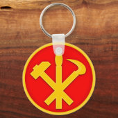 WPK-Arbeiderspartij Noord-Korea Embleem Sleutelhanger (Voorkant)