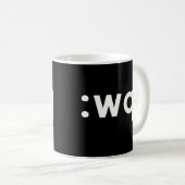 WQ - Grappig codeerontwerp dat laat zien hoe u Exi Koffiemok (Voorkant rechts)