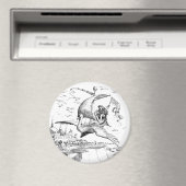 WQ MAGNET 3" : Bateau à cygne magique (In Situ (Lave-vaisselle))