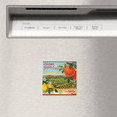 WQ MAGNET : Étiquette de fleur orange (In Situ (Lave-vaisselle))