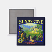 WQ MAGNET : Sunny Cove Fruit Crate Étiquette (Recto/Verso)