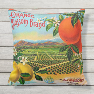 WQ PILLOW LG : Oranje Blossom-label Buitenkussen