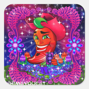 WQ Scott Hot Pepper "Say Cheese" Sticker Groot