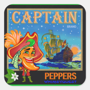 WQ TOYS STICKER : Capitaine Cayenne Pepper