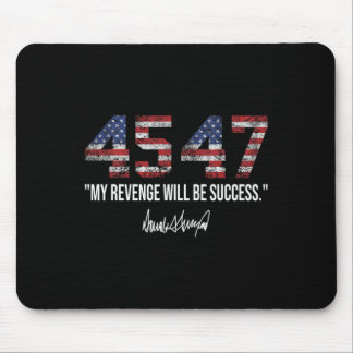 Wraak wordt succes Amerikaanse vlag Trump 2024 Muismat