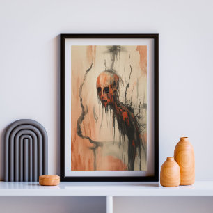 Wraith in Bloom - Surrealistische donkere fantasie Poster