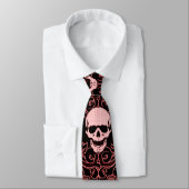 Wraithe Red Gothic Skulls Gentlemen's Stropdas (Gebonden)
