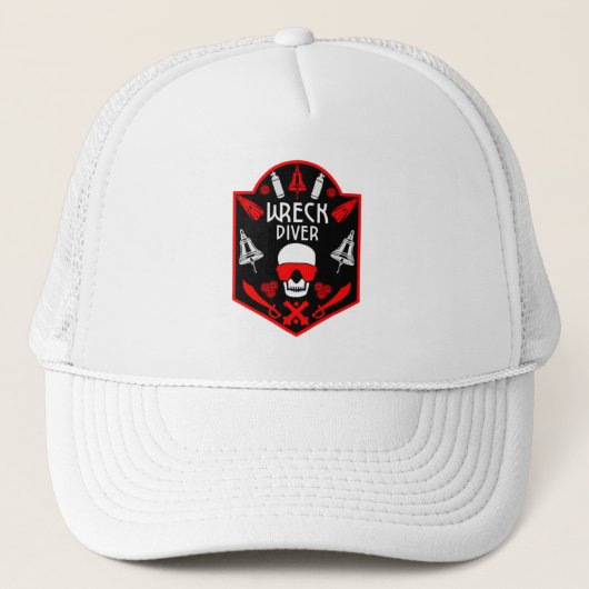 Wrak duikers trucker pet (Voorkant)