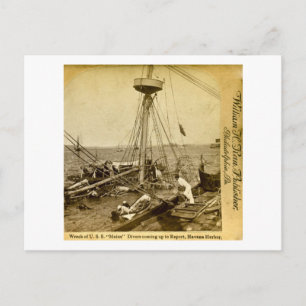 Wrak van de VS Maine, duikers komen op Briefkaart