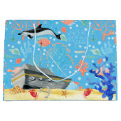 Wrak van een diep Zee dolfijnenschip onder water Groot Cadeauzakje (Voorkant)