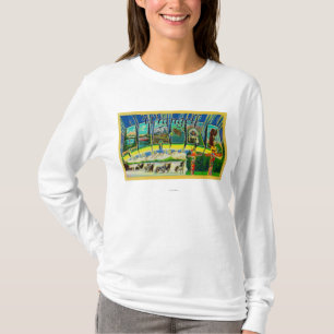 Wrangell, Alaska - Grote letterscènes T-shirt
