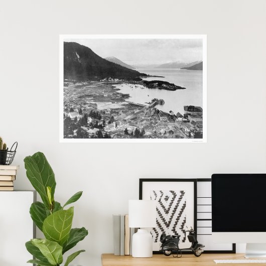 Wrangell, Alaska Panorama 1914 Poster (Thuiskantoor)