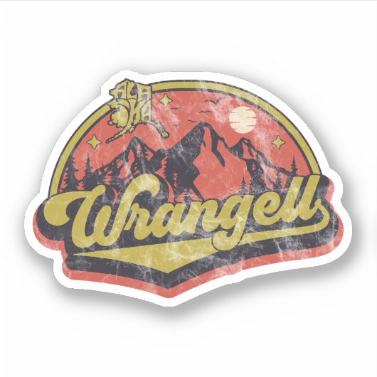Wrangell, Alaska Sticker (Voorkant)