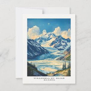 Wrangell-St. Carte postale de voyage du parc natio