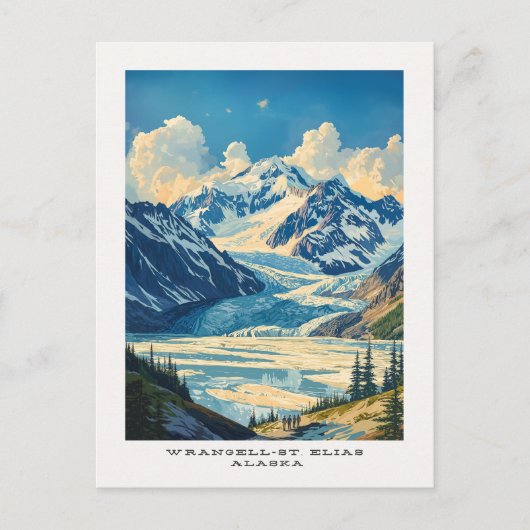 Wrangell-St. Carte postale de voyage du parc natio (Devant)