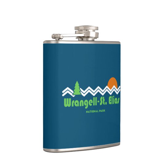 Wrangell-St. Elias Nationaal Retro Heupfles (Rechts)