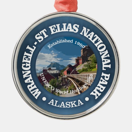 Wrangell-St Elias (NP2) Metalen Ornament (Voorkant)