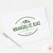 Wrangell-St. Nationaal Park Elias Ovale Sticker (Envelop)