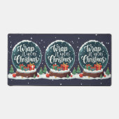 Wrap It Up Het is Kerstmis Sneeuw Wereldbol Ontwer Bureaumat (Voorkant)