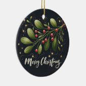 Wrap jezelf in liefde Kerstmis Keramisch Ornament (Rechts)