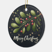 Wrap jezelf in liefde Kerstmis Keramisch Ornament (Links)