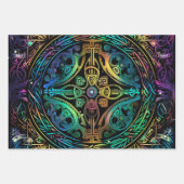 Wrap met Wow: Abstract grafisch ontwerp Inpakpapier Vel (Voorkant 2)