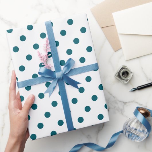 Wrap Your Gift in Deep Teal Elegance Cadeaupapier (Geschenken)