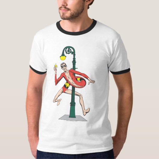 Wraplamp met plastic Man T-shirt (Voorkant)