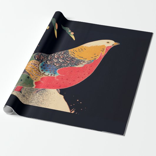 WRAPPENDE PAPIER : ITŌ JAKUCHGEREN : WOODBLOCK (Uitgerold)