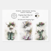 Wrapping Paper 9 A4 Designs Whimsical Cats Deco (Voorkant 2)