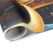 Wrapping Paper - Amber Celestial Moon Cadeaupapier (Rol Hoek)