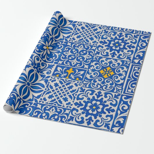 Wrapping Paper Azulejo ( Cadeaupapier (Uitgerold)