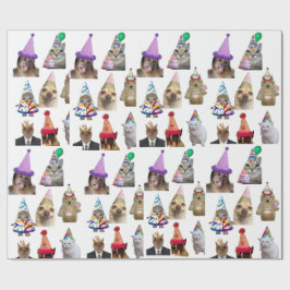 Wrapping paper birthday party cadeaupapier