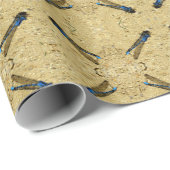 Wrapping Paper - Blue Dragonfly on Sand Cadeaupapier (Rol Hoek)