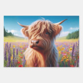 Wrapping Paper Decoupage 3 Highland Cow Designs  (Voorkant 3)