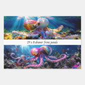 Wrapping Paper Decoupage Sea World Octopus Drawers (Voorkant)