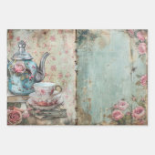 Wrapping Paper – Decoupage Shabby Chic Tea Florals (Voorkant 3)
