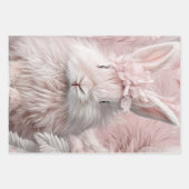 Wrapping Paper Decoupage Spring Lamb Pink Rabbit (Voorkant 2)