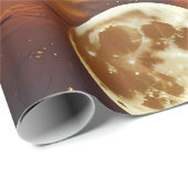 Wrapping Paper Dreamy Fiery Orange Celestial Cadeaupapier (Rol Hoek)