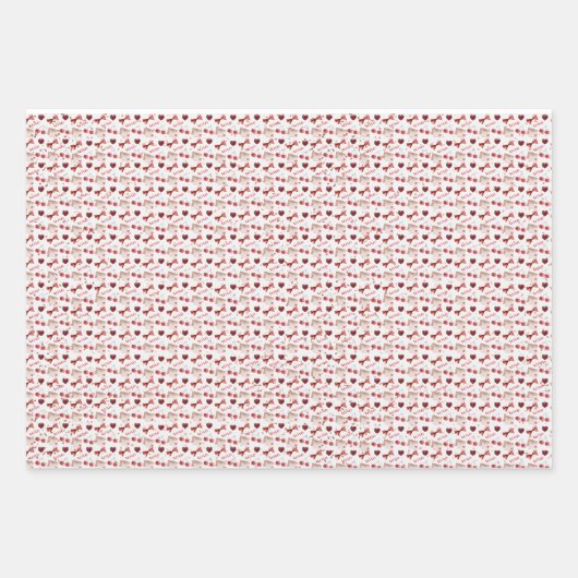 Wrapping Paper Flat Sheet - Red Theme (Voorkant)
